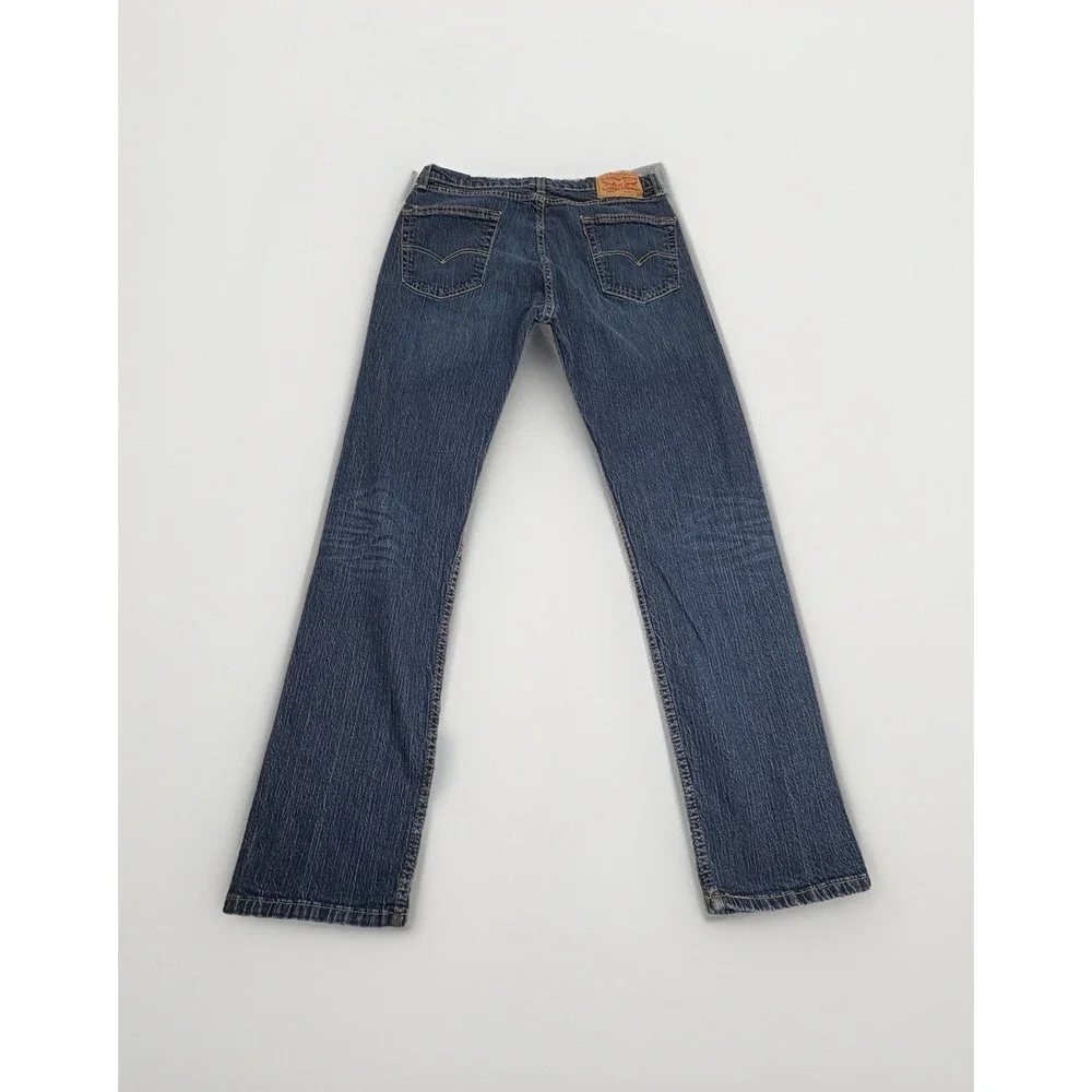 Levis 505 Jeans Mens 34x34 (Act 32x33)‎ Regular Fit Straight Leg Dark Wash Denim